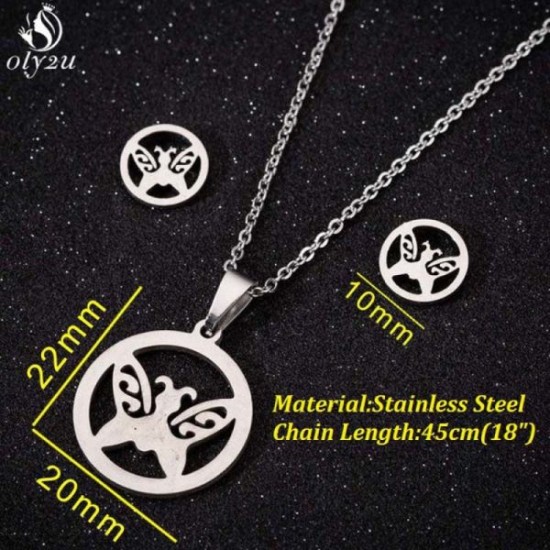 Wholesale Ladies Gold Butterfly Jewelry Set Wholesale Ladies Gold Butterfly Jewelry Set